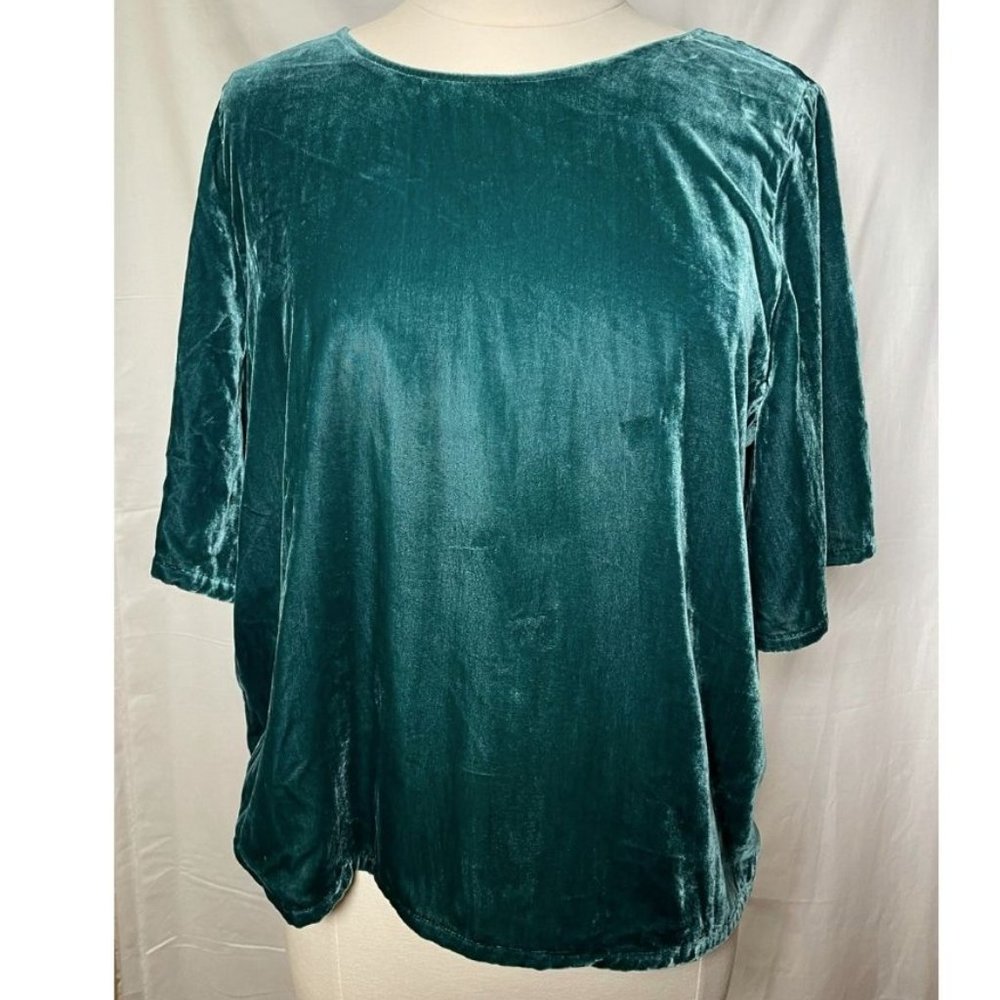 Velvet Green Top